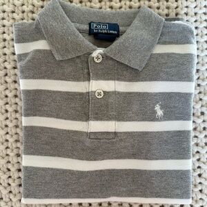 Ralph Lauren Polo Boys Long sleeve Heather Gray Shirt 7T